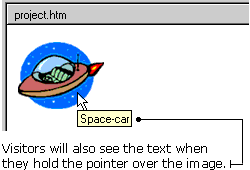Yes, you're reading alternative text right now!